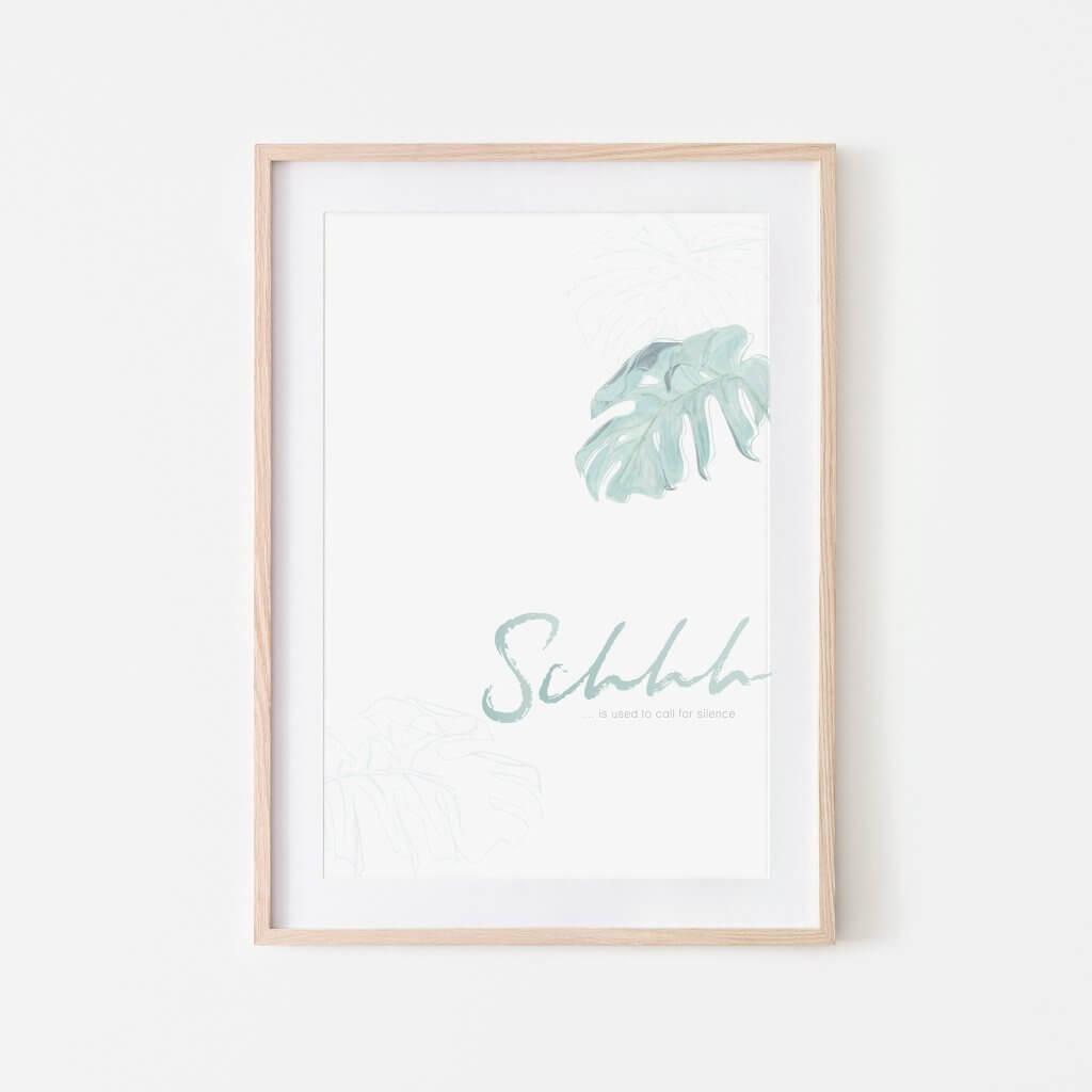 Schhh - sei leise Poster