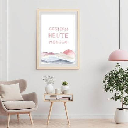 "HEUTE" Sprücheposter - Image 2