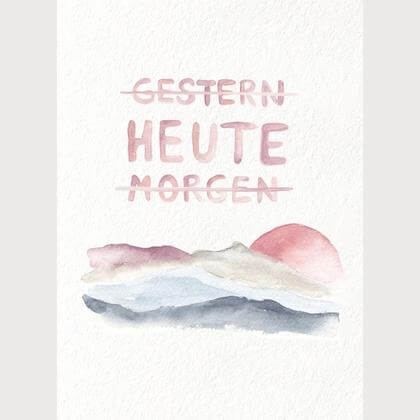 "HEUTE" Sprücheposter - Image 3