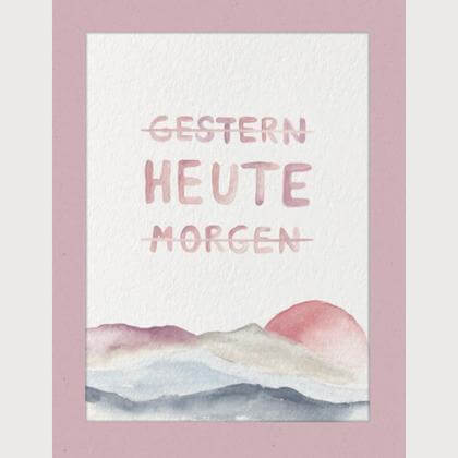 "HEUTE" Sprücheposter - Image 4