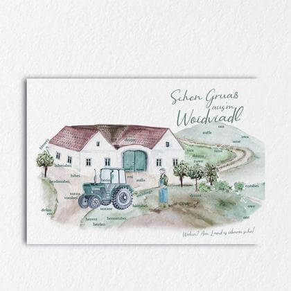 Postkarte Waldviertler Dialekt - Image 3
