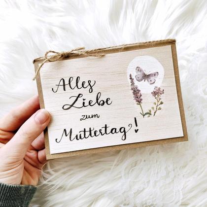 Muttertagskarte - premium (handgemacht)