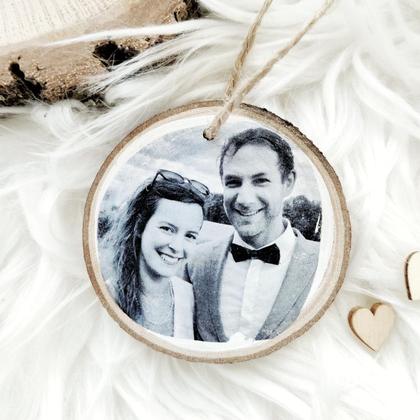 Fotoanhänger - personalisiert - schönes Geschenk - schwarz/weiß