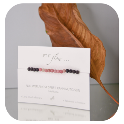 Lava Rhodochrosit  Armband