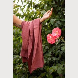 Musselin Schal – Fig Violet