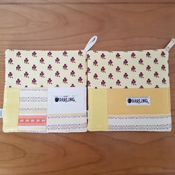 Topflappen gelb, 2er Set - Image 3