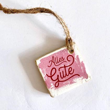 Geschenkanhänger pink