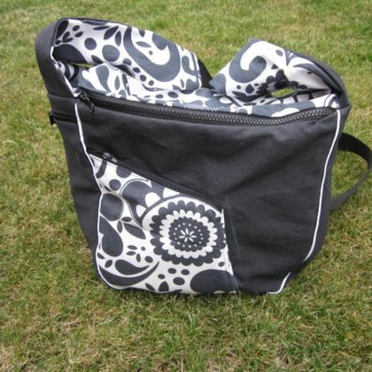 Handtasche "The Yawning Bag" - Schwarz-weiß