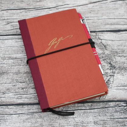Fauxdori aus altem Buch "orange"