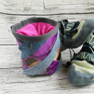 Chalkbag Jeans-Kaffee lila