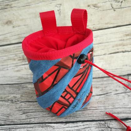 Chalkbag Jeans-Kaffee rot