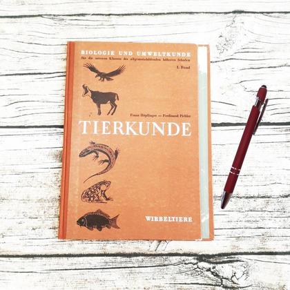 Fauxdori A5 aus altem Buch "Tierkunde"