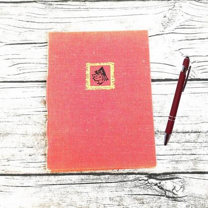 Fauxdori A5 aus altem Buch "rot"