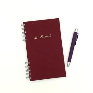 Notizbuch aus altem Literaturband „Fontane“