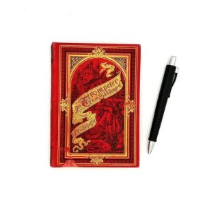 Notizbuch aus altem Buch „Trompeter“