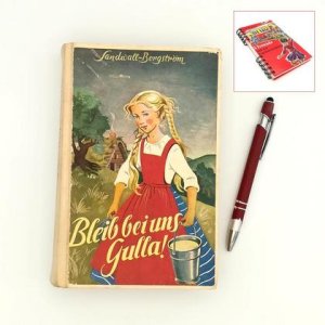Notizbuch aus altem Buch „Gulla“