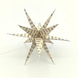 3D-Stern aus Buchseiten