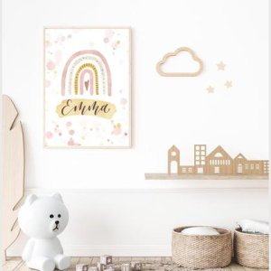 Geburtsposter Regenbogen