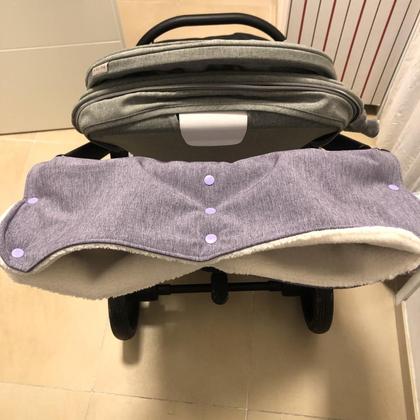 KINDERWAGEN- MUFF - LILA MELIERT