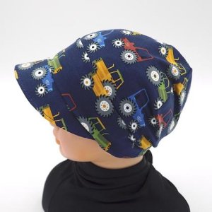 SONNENKAPPE – Größe wählbar – TRAKTOR dunkelblau