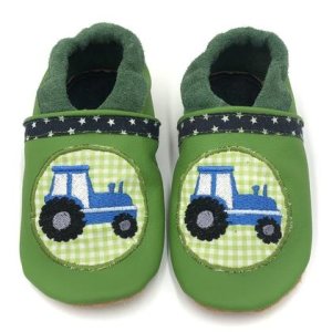 Lederpatschen Gr. 24/25 – Traktor