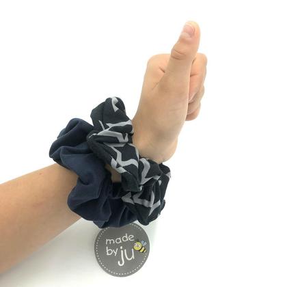 2 SCRUNCHIES NACHTBLAU