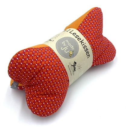 FESTES LESEKISSEN mit verschiedenen Einsatzmöglichkeiten - MIX rot/orange