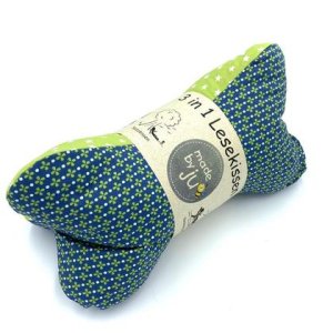 FESTES LESEKISSEN mit verschiedenen Einsatzmöglichkeiten – MIX blau/grün