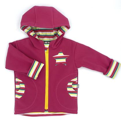 SOFTSHELL - JACKE 80/86/92 "STREIFEN bunt"