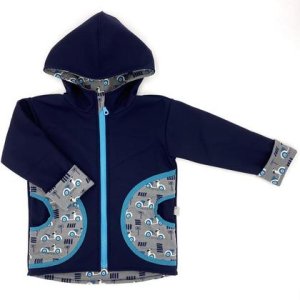 SOFTSHELL – JACKE 104/110/116 „MOPED“