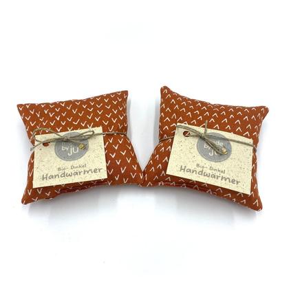 HANDWÄRMER DINKEL 2er SET - Farbe ziegelrot