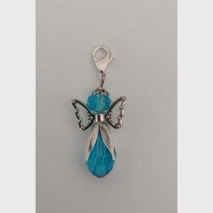 Anhänger Engel – Schutzengel – Perlenengel – hellblau