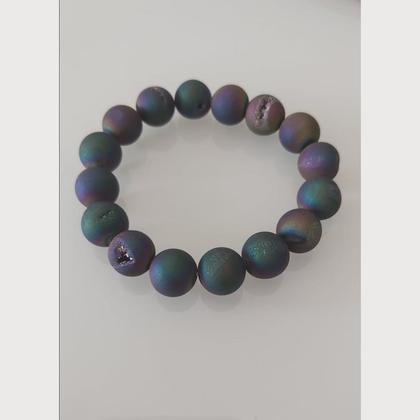 Armband - Regenbogen "Druzy" Achat