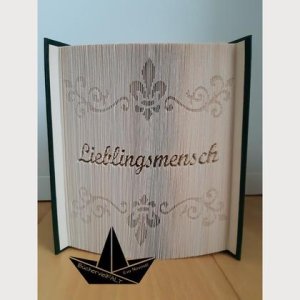 Lieblingsmensch – gefaltetes Buch