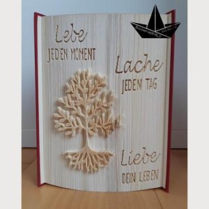 Lebe Lache Liebe – gefaltetes Buch