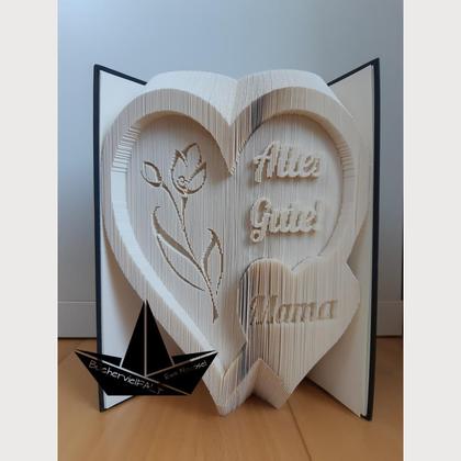 Alles Gute - gefaltetes Buch