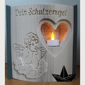 Schutzengel – gefaltetes Buch