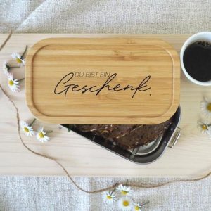 Du bist ein Geschenk… Brotdose für Mama