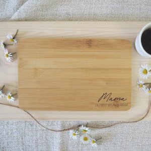 Mama du bist wunderbar… Frühstücksbrettchen für Mama