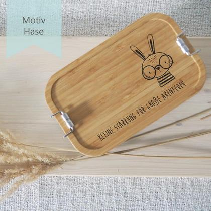 Brotdose groß Kinder (Motiv Hase)