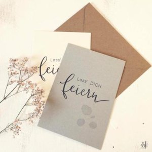 Karte ‚feiern‘