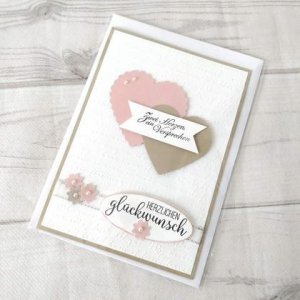 Glückwunschkarte zur Hochzeit