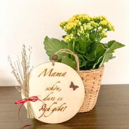 Holzschild "Mama schön