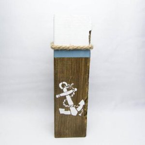 Sommerliche Holzsäule eckig