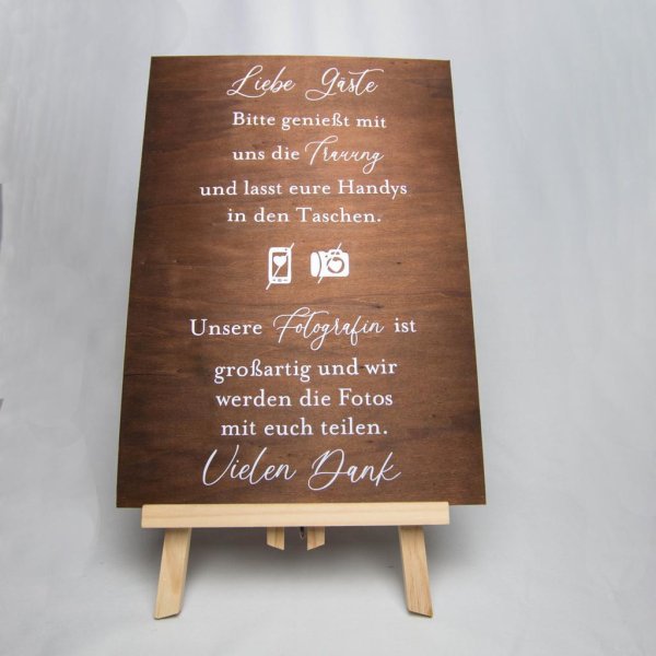 Hochzeitsschild Fotograf - Image 2