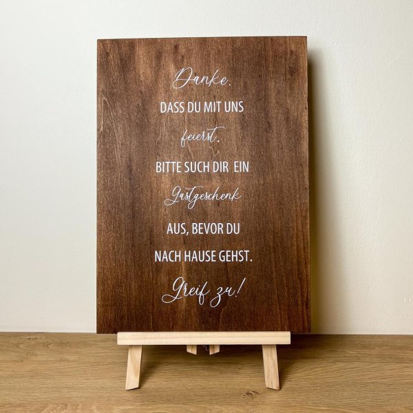 Hochzeitsschild Gastgeschenke - Image 2