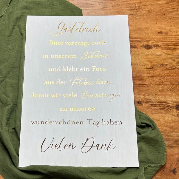 Hochzeitsschild Gästebuch - Image 4