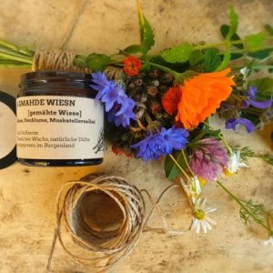 Duftkerze „A gmahde Wiesn“ im 60ml Glas