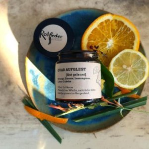 Duftkerze „Guad aufglegt“ im 120ml Glas