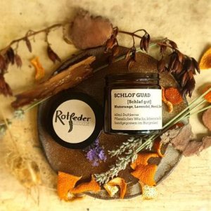Duftkerze „Schlof guad“ im 60ml Glas
